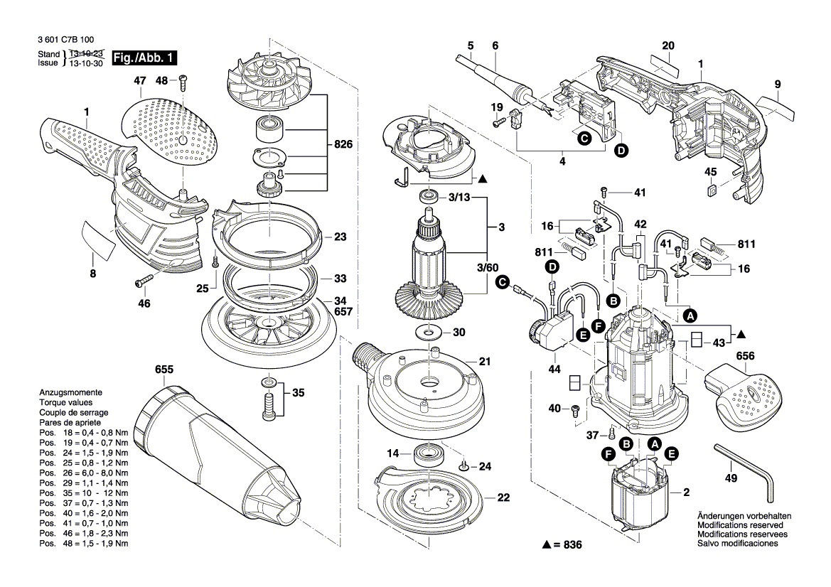 Купить запчасти для шлифмашины Bosch GEX 125-150 AVE доставка, наличие, цена