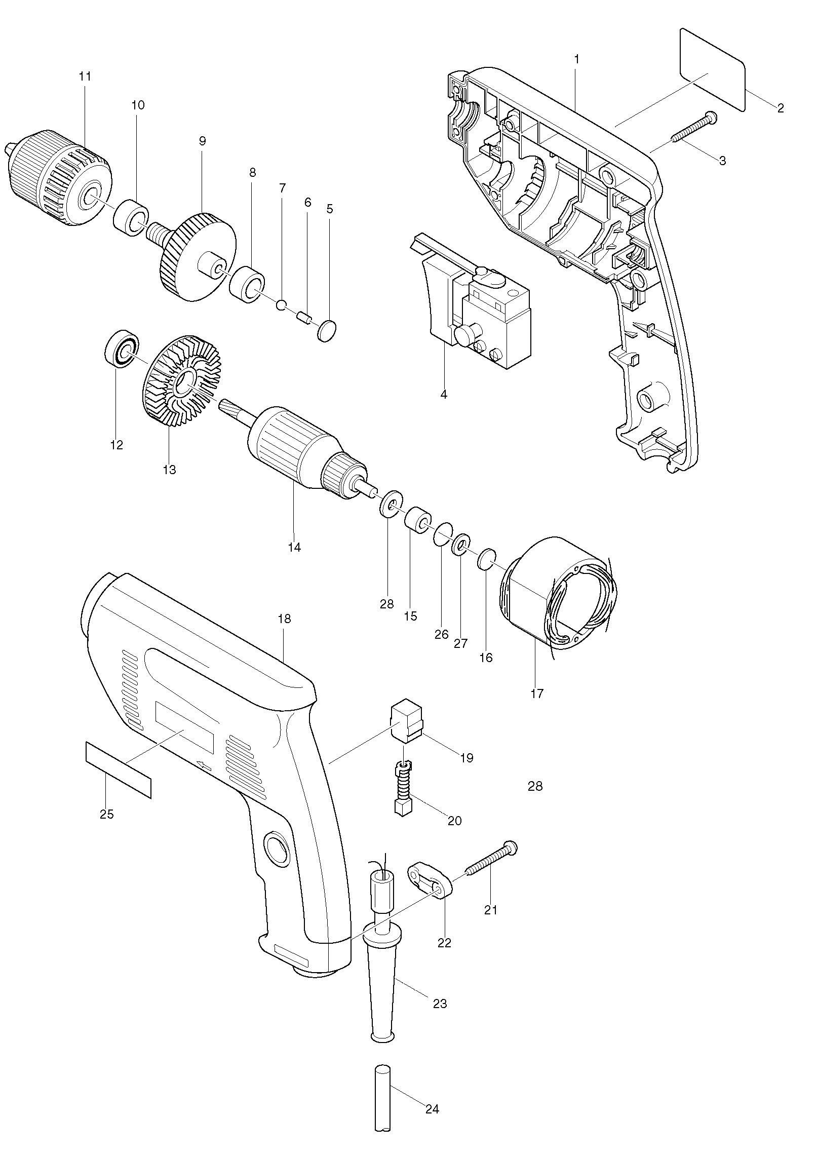 Деталировка Makita