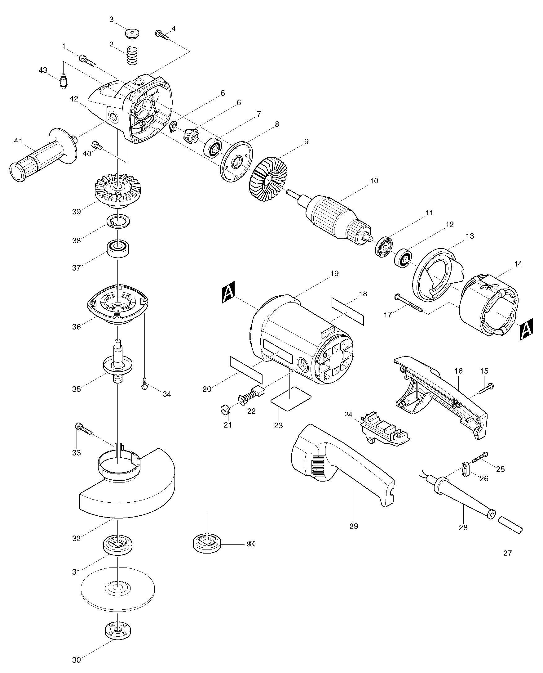 Купить запчасти для Makita 9069 с доставкой по России и СНГ