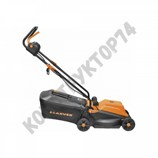 Газонокосилка электрическая CARVER LME-1132 01.024.00016 (1100 Вт, ширина 32 см, регулировка высоты, травосборник)