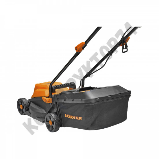 Газонокосилка электрическая CARVER LME-1132 01.024.00016 (1100 Вт, ширина 32 см, регулировка высоты, травосборник)