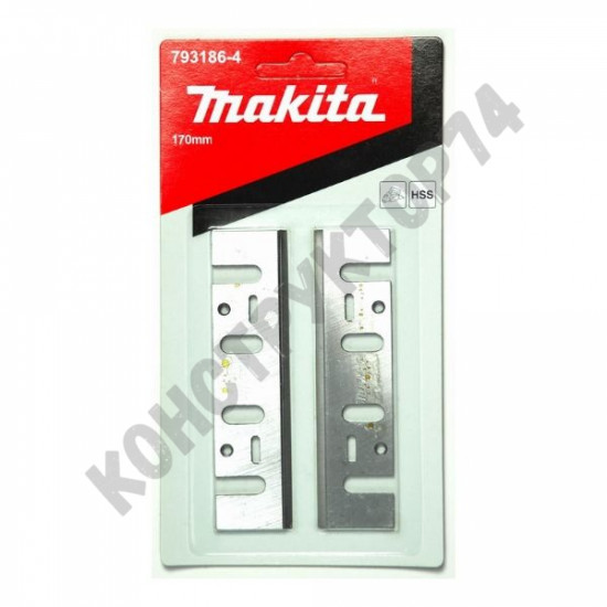 Нож HSS 170 мм Makita 1806B для рубанка, широкий, 2 шт. (оригинал) 793186-4