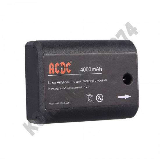 Аккумулятор для лазерного уровня ACDC 3.7V, 4000mAh, Li-ion.