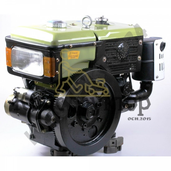 Двигатель SH195NDL 12 л.с. с электростартером, для тяжелых дизельных мотоблоков, мототракторов