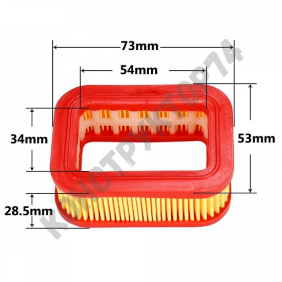 Воздушный фильтр для бензопилы 42-52см3