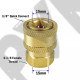 Быстросъем / Фитинг для автомойки d-15мм - резьба внутренняя 3/8 (16мм)