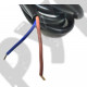 Кабель / Шнур с вилкой для электроинструмента до 4 кВт (2x1.5x4м) морозостойкий, мягкий, износостойкая резина