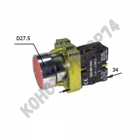 Выключатель (кнопка) стоп ZB2-BE102C