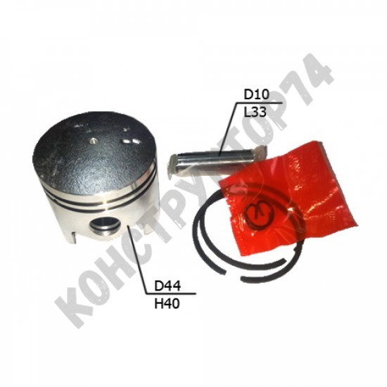 Поршень в сборе бензокосы Диолд ТБ-2-52 (диаметр 44 мм)