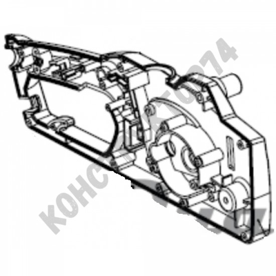 Полукорпус левый рукоятки задней электропилы Парма М6