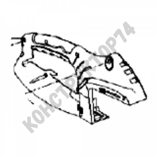 Полукорпус правый рукоятки задней электропилы Парма М5