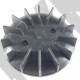 Крыльчатка двигателя компрессора (диаметр - 65 мм, посадка - 8 мм, толщина 15 мм)