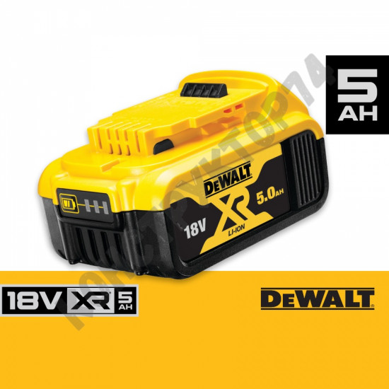 Аккумуляторная батарея 18В, 5.0 Ач - 90WH, Li-ion, DeWALT XR ( DCB184) N394624