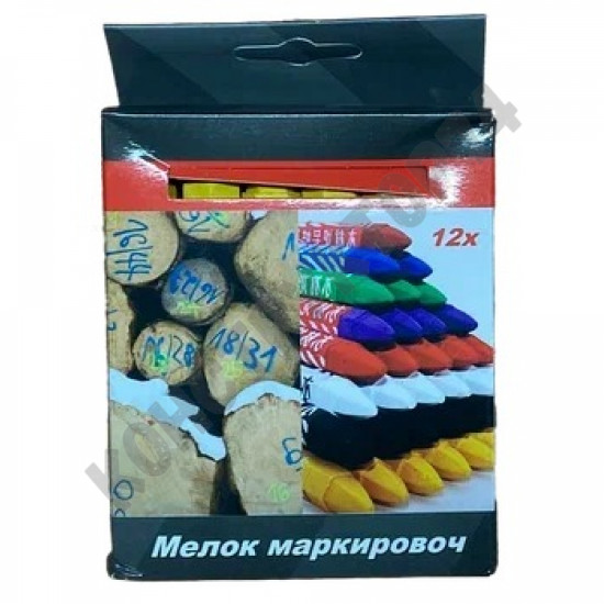 Мелок маркировочный, желтый (Упаковка 12 штук)