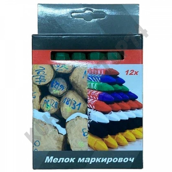 Мелок маркировочный, зеленый (Упаковка 12штук)