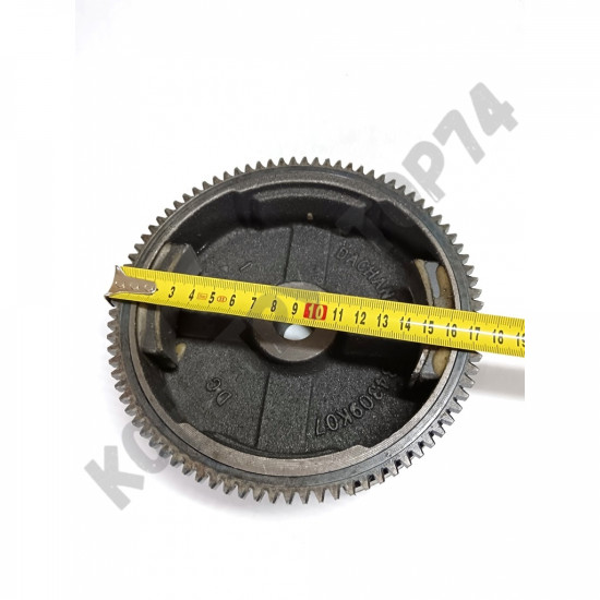 Маховик c ВЕНЦОМ двигателя LIFAN 168F, 168F-2, 170F, HONDA GX160 6-7 Л.С. для мотоблока, генератора, снегоуборщика (под электростартер)