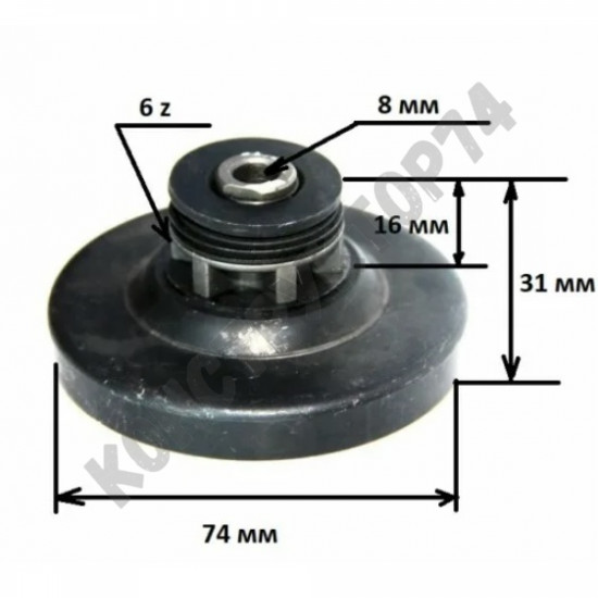 Чашка сцепления / Звездочка для пилы Интерскол ПЦ-16/2000, ПЦ-16/2000Т, Sturm CC9922