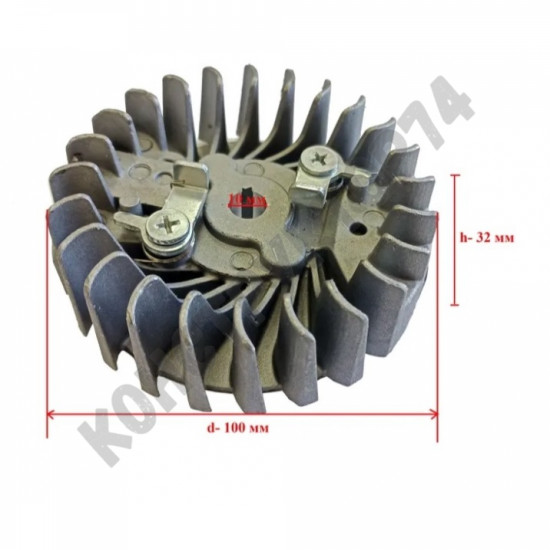 Маховик для бензопилы 45-62 см3 Huter BS45-BS52-BS62, Carver RSG245-RSG262, RSG52-20, Patriot, Sturm и пр
