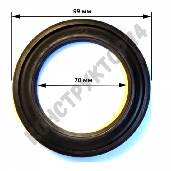 Фрикционное кольцо для снегоуборщика 70x99x14R мм PATRIOT, DDE, CARVER, GardenPro, НЕВА, SADD и пр. (снегоуборщики старого образца)