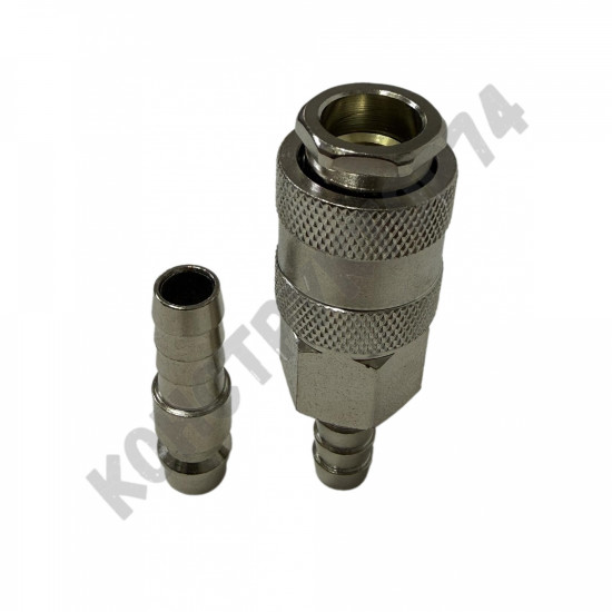 Комплект быстросъемный, Елочка рапид 10мм + штуцер 10мм