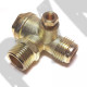 Обратный клапан 12BAR для компрессора REMEZA LB30, LB40, LH20 (резьба - 1/2" - 1/2" - 1/8") ЦИНК