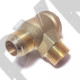 Обратный клапан 16BAR для компрессора (резьба - 3/4" - 3/4" - 1/8" под трубку) ЛАТУНЬ