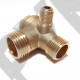Обратный клапан 12BAR для компрессора (резьба - 1/2" - 3/8" - 1/8") ЛАТУНЬ