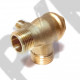 Обратный клапан 12BAR для компрессора (резьба - 1/2" - 3/8" - 1/8") ЛАТУНЬ