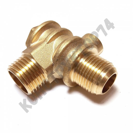 Обратный клапан 16BAR для компрессора 3065 (резьба - 1/2" - M3/4" - 1/8") ЛАТУНЬ Обратный клапан 16BAR для компрессора 3065 (резьба - 1/2" - M3/4" - 1/8") ЛАТУНЬ