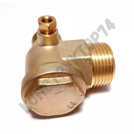 Обратный клапан 16BAR для компрессора REMEZA LB50, LB75, LT100 / Бежецкий (резьба - 1" - 3/4" - 1/8") ЛАТУНЬ Обратный клапан 16BAR для компрессора REMEZA LB50, LB75, LT100 / Бежецкий (резьба - 1" - 3/4" - 1/8") ЛАТУНЬ