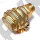 Обратный клапан 16BAR для компрессора (резьба - 3/4" - 3/4" - 1/8") с ребрами охлаждения, ЛАТУНЬ Обратный клапан 16BAR для компрессора (резьба - 3/4" - 3/4" - 1/8") с ребрами охлаждения, ЛАТУНЬ