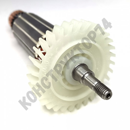 Ротор / Якорь для болгарки УШМ MAKITA GA4530, GA5030, GA5034, фрезера PJ7000 (517649-4) ДОПОЛНИТЕЛЬНАЯ БРОНИРОВКА