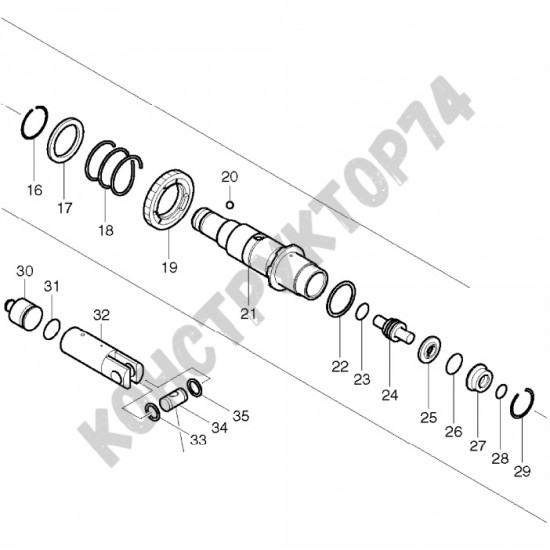 Ствол в сборе для перфоратра Makita HR2450, HR2432, HR2455, Sturm RH2510P (153365-0)