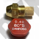 Форсунка Danfoss 0.40 80°S для тепловой дизельной пушки, горелки