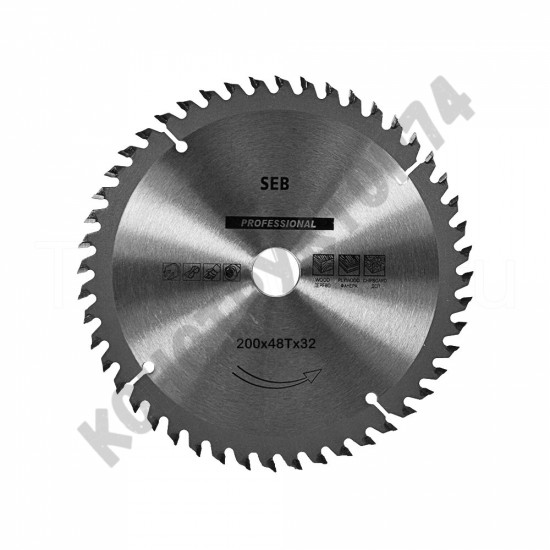 Диск пильный по дереву 200x32/30 мм 48Z TGS с победитовыми напайками