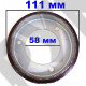 Фрикционное кольцо / диск для снегоуборщика 1501435MA (111x58x16мм) CHAMPION, ARIENS, CANADIANA, MURRAY, SIMPLICITY, STIGA и пр. (РЕЗИНОВОЕ)