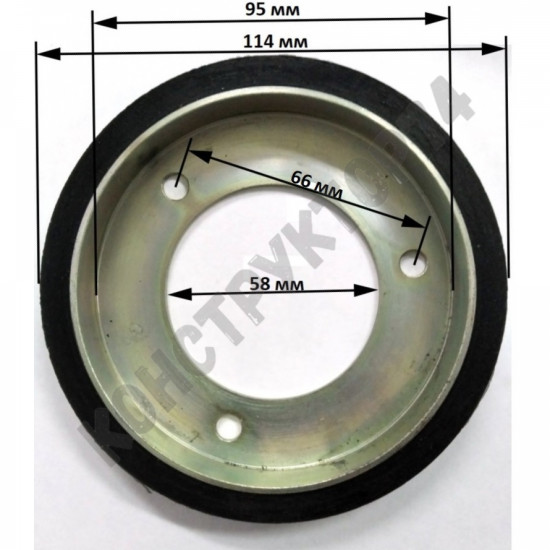 Фрикционный диск для снегоуборщика 114x58x16 мм (1501435MA) CHAMPION, ARIENS, CANADIANA, MURRAY, SIMPLICITY, STIGA и пр.