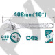 Ключ разводной 462mm (18"), захват 0-55 мм Ключ разводной 462mm (18"), захват 0-55 мм