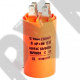 Конденсатор пусковой 6uF 450V 35х60мм CBB60-A 4 КЛЕММЫ