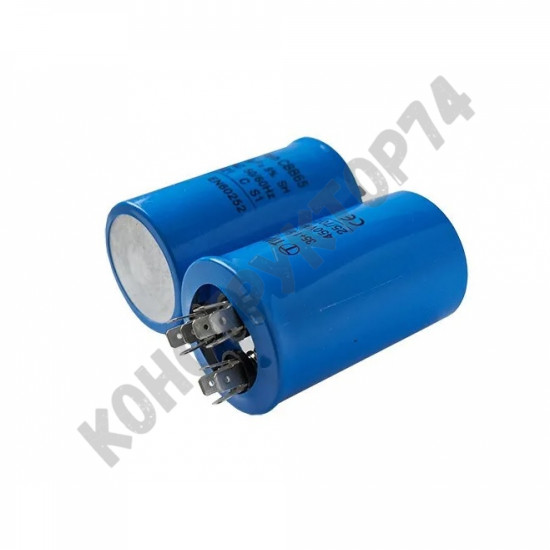 Конденсатор пусковой 30+1,5uF 450V (50х85) CBB65-C (3 вывода) 12 клемм Конденсатор пусковой 30+1,5uF 450V (50х85) CBB65-C (3 вывода) 12 клемм