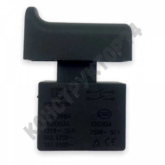 Выключатель (кнопка)-бочонок 18A 125V 12A 250V