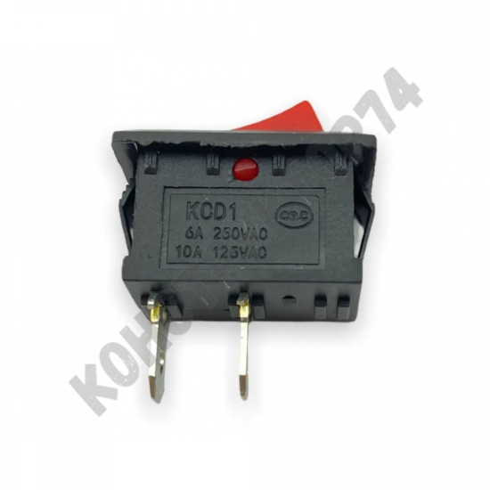 Выключатель (кнопка) KCD1 6A 250V 10A 125V 2 положения тип 1