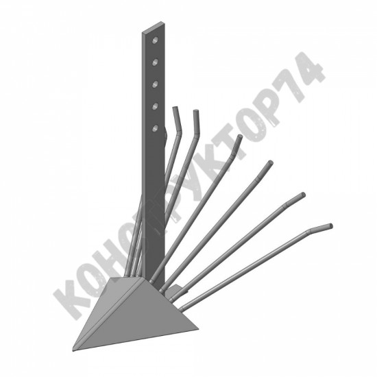Картофелекопалка для мотоблока / культиватора (стойка 08*500 мм, ширина 390 мм, без сцепки) / 01.13.11.29