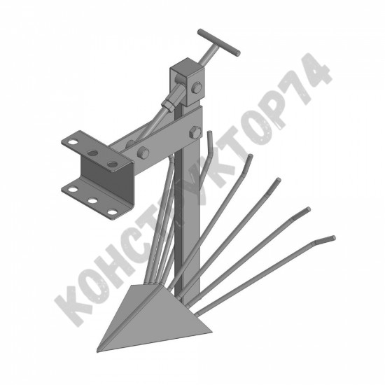 Картофелекопалка для мотоблока / культиватора Каскад, Нева, Ока, Луч со сцепкой (стойка труба 20*40) / 01.13.13