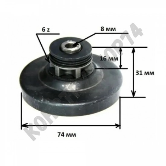 Звездочка для пилы Интерскол ПЦ-16/2000, ПЦ-16/2000Т, Sturm CC9922 и пр.