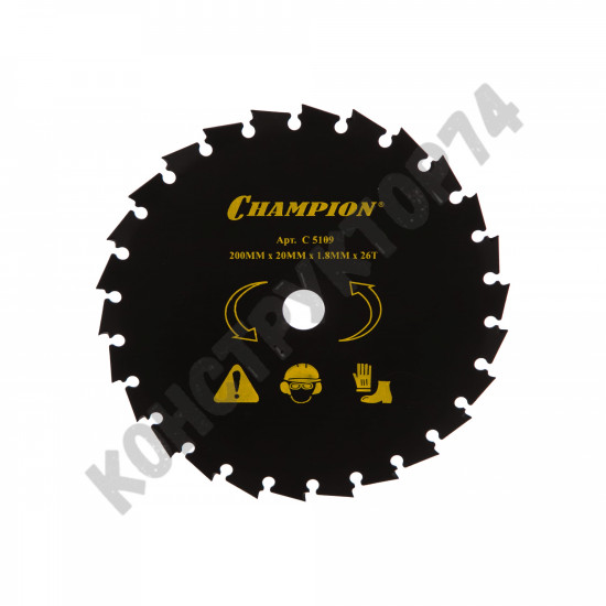Нож / Диск для бензо/электрокосы с долотообразными зубцами 26/200/20 (CLS-5800)