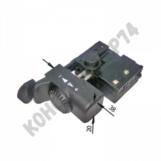 Выключатель (кнопка) для дрели Интерскол ДУ-350, ДУ-540, ДУ-580, ДУ-650, ДУ-780