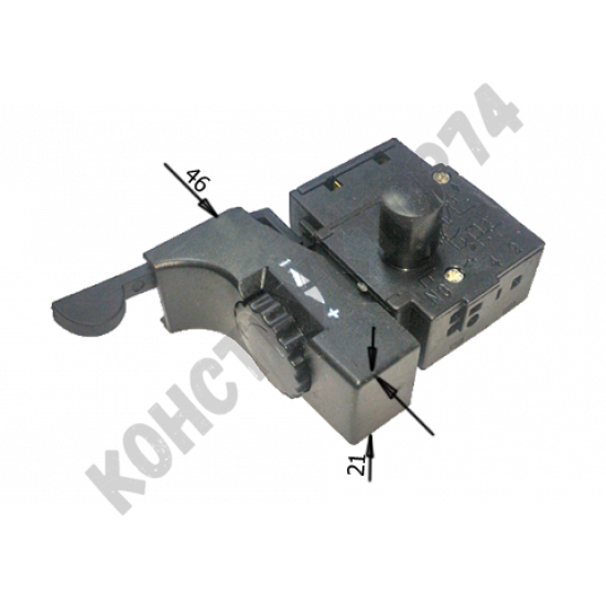 Выключатель (кнопка) KR8 8(8)A 250V для дрели