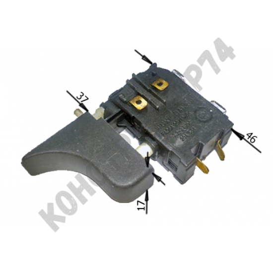 Выключатель (кнопка) FA06A-20/1WEK для дрели-шуруповерта 7.2-24VDC 20A (черный)