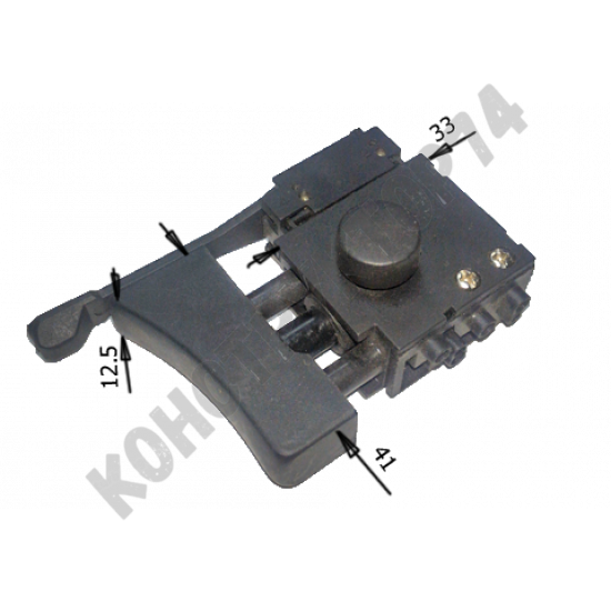 Выключатель (кнопка) FS024-06/3B для дрели Makita 6410, 6408, HP1500 (651986-7) 6(6)A 250V
